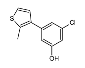 3-chloro-5-(2-methylthiophen-3-yl)phenol Structure