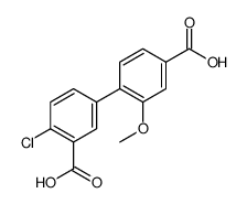 5-(4-carboxy-2-methoxyphenyl)-2-chlorobenzoic acid结构式