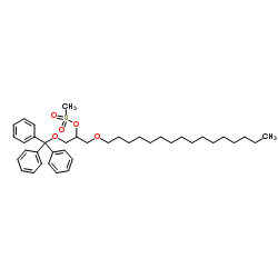 1-(Hexadecyloxy)-3-(trityloxy)-2-propanyl methanesulfonate Structure