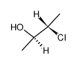(2R,3S)-(+)-3-chlorobutane-2-ol Structure