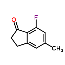 7-Fluoro-5-methyl-1-indanone结构式