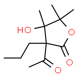 2(3H)-Furanone,3-acetyldihydro-4-hydroxy-4,5,5-trimethyl-3-propyl- (9CI) structure