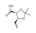 4,5-Dideoxy-2,3-O-isopropylidene-L-erythro-pent-4-enoic acid Structure