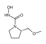 (2S)-(-)-2-(methoxymethyl)pyrrolidine-N-carbohydroxamic acid结构式