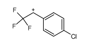 1-(4-chlorophenyl)-2,2,2-trifluoroethan-1-ylium Structure