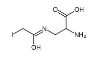 N(3)-(iodoacetyl)-2,3-diaminopropanoic acid结构式