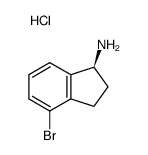 (S)-4-溴-2,3-二氢-1H-茚-1-胺盐酸盐图片
