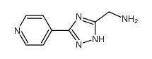 (3-pyridin-4-yl-1H-1,2,4-triazol-5-yl)methanamine结构式