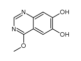 4-甲氧基-6,7-喹唑啉二醇结构式