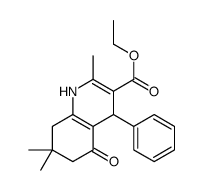 ethyl 2,7,7-trimethyl-5-oxo-4-phenyl-1,4,5,6,7,8-hexahydroquinoline-3-carboxylate结构式