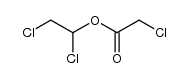 1,1-dichloroethyl chloroacetate结构式