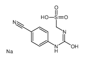 N-(4-cyanophenyl)-N'-((sodiosulfo)methyl)urea structure