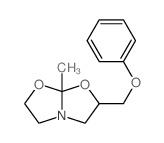 5-methyl-7-(phenoxymethyl)-4,6-dioxa-1-azabicyclo[3.3.0]octane structure