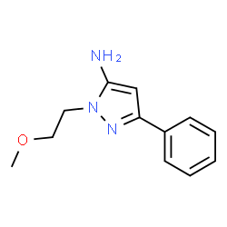 1-(2-Methoxyethyl)-3-phenyl-1H-pyrazol-5-amine结构式