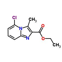 Ethyl 5-chloro-3-methylimidazo[1,2-a]pyridine-2-carboxylate结构式