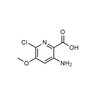 3-Amino-6-chloro-5-methoxypicolinicacid Structure