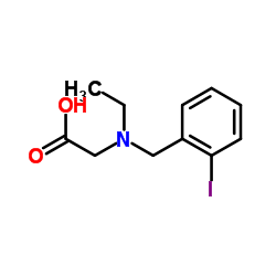 N-Ethyl-N-(2-iodobenzyl)glycine结构式