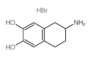 2,3-Naphthalenediol,6-amino-5,6,7,8-tetrahydro-, hydrobromide (1:1) Structure