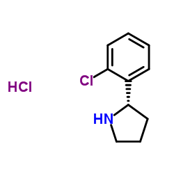 (S)-2-(2-CHLOROPHENYL)PYRROLIDINE HYDROCHLORIDE structure