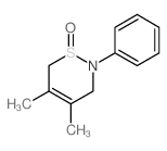 4,5-Dimethyl-2-phenyl-3,6-dihydro-2H-1,2-thiazine 1-oxide structure