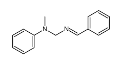 N-[(benzylideneamino)methyl]-N-methylaniline Structure