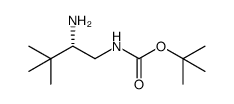 tert-butyl N-[(2S)-2-amino-3,3-dimethyl-butyl]carbamate结构式