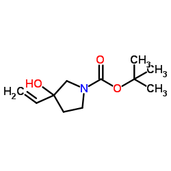 tert-butyl 3-hydroxy-3-vinylpyrrolidine-1-carboxylate Structure