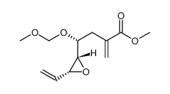 (4R)-methyl 4-(methoxymethoxy)-2-methylene-4-((2S,3R)-3-vinyloxiran-2-yl)butanoate结构式