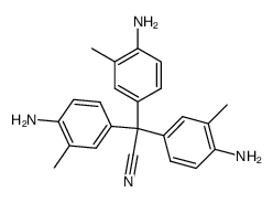tris-(4-amino-3-methyl-phenyl)-acetonitrile结构式
