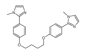 1-methyl-2-[4-[4-[4-(1-methylimidazol-2-yl)phenoxy]butoxy]phenyl]imidazole结构式