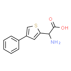 AMINO-(4-PHENYL-THIOPHEN-2-YL)-ACETIC ACID结构式