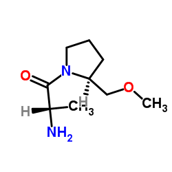 (2S)-2-Amino-1-[(2S)-2-(methoxymethyl)-1-pyrrolidinyl]-1-propanone Structure