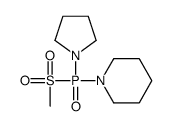 1-[methylsulfonyl(pyrrolidin-1-yl)phosphoryl]piperidine Structure