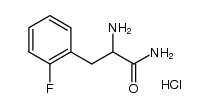 2-fluoro-(RS)-phenylalaninamide hydrochloride结构式