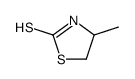 2-巯基-4-甲基-2-噻唑啉结构式