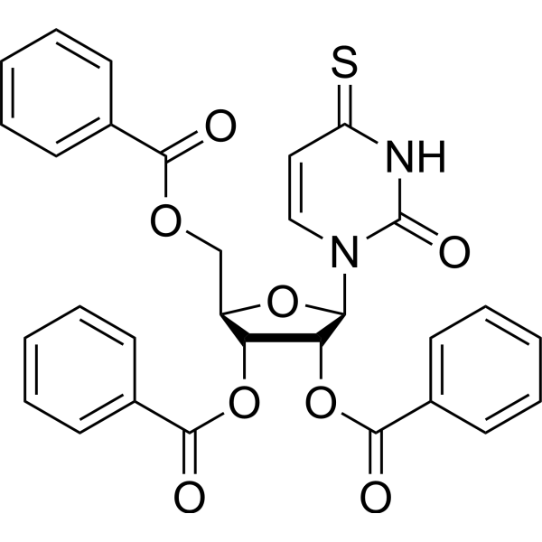 Uridine,4-thio-, 2',3',5'-tribenzoate (6CI,7CI,8CI,9CI) Structure