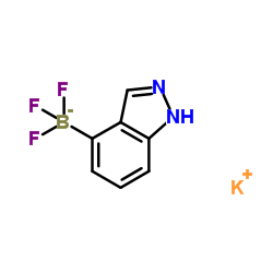 Borate(1-), trifluoro-1H-indazol-4-yl-, potassium (1:1), (T-4)- picture