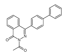 2-acetyl-4-(4-phenylphenyl)phthalazin-1-one结构式