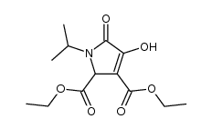 diethyl 4-hydroxy-1-isopropyl-5-oxo-2,5-dihydro-1H-pyrrole-2,3-dicarboxylate结构式