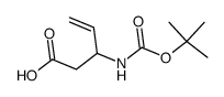 (+/-)-3-[(tert-butoxycarbonyl)amino]-4-pentenoic acid结构式