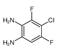 4-Chloro-1,2-diamino-3,5-difluorobenzene, 4-Chloro-3,5-difluorophenylene-1,2-diamine Structure