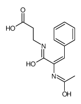 3-[[(Z)-2-acetamido-3-phenylprop-2-enoyl]amino]propanoic acid Structure