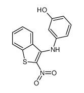 3-[(2-nitro-1-benzothiophen-3-yl)amino]phenol结构式