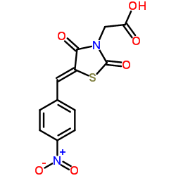 [(5Z)-5-(4-Nitrobenzylidene)-2,4-dioxo-1,3-thiazolidin-3-yl]acetic acid Structure