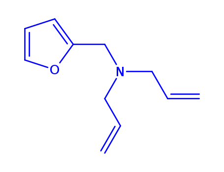 N-(furan-2-ylmethyl)-N-prop-2-enylprop-2-en-1-amine Structure