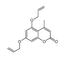 4-methyl-5,7-bis(prop-2-enoxy)chromen-2-one Structure