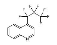 4-(1,1,2,2,3,3,3-heptafluoropropyl)quinoline Structure