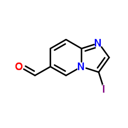 3-Iodoimidazo[1,2-a]pyridine-6-carbaldehyde结构式