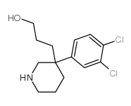 3-(3-(3,4-二氯苯基)哌啶-3-基)-1-丙醇结构式