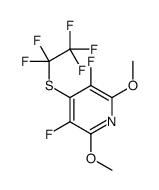 3,5-difluoro-2,6-dimethoxy-4-(1,1,2,2,2-pentafluoroethylsulfanyl)pyridine结构式